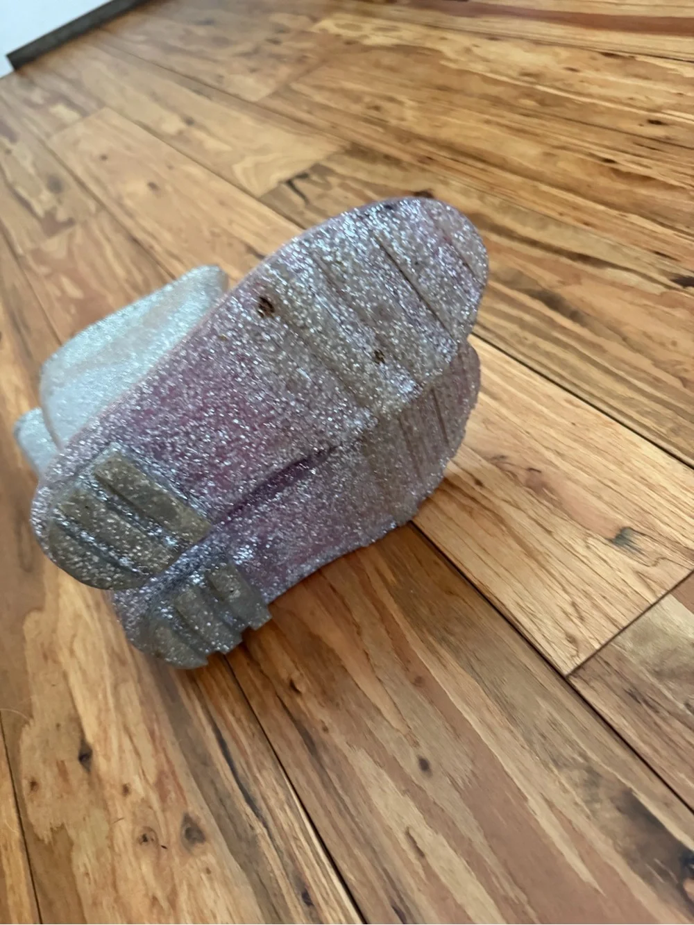 Glitter Ombre Tall Rain Boots - Pink/silver